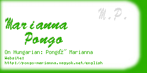 marianna pongo business card